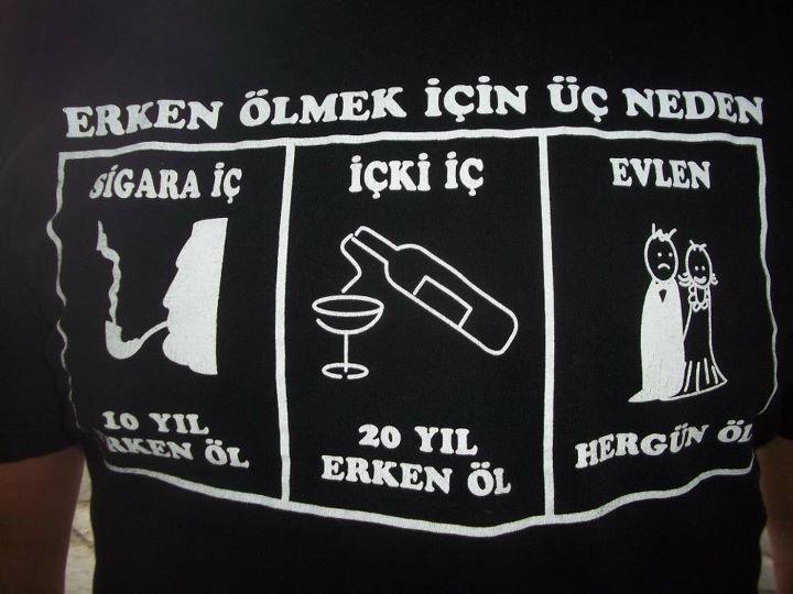 erken ölmek için üç neden