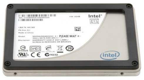 Intel X25V 40GB SSD 03 dh fx57