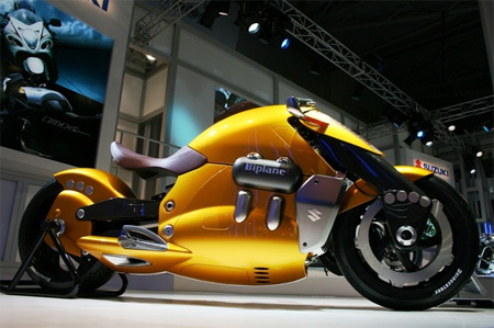 sarı motosiklet
