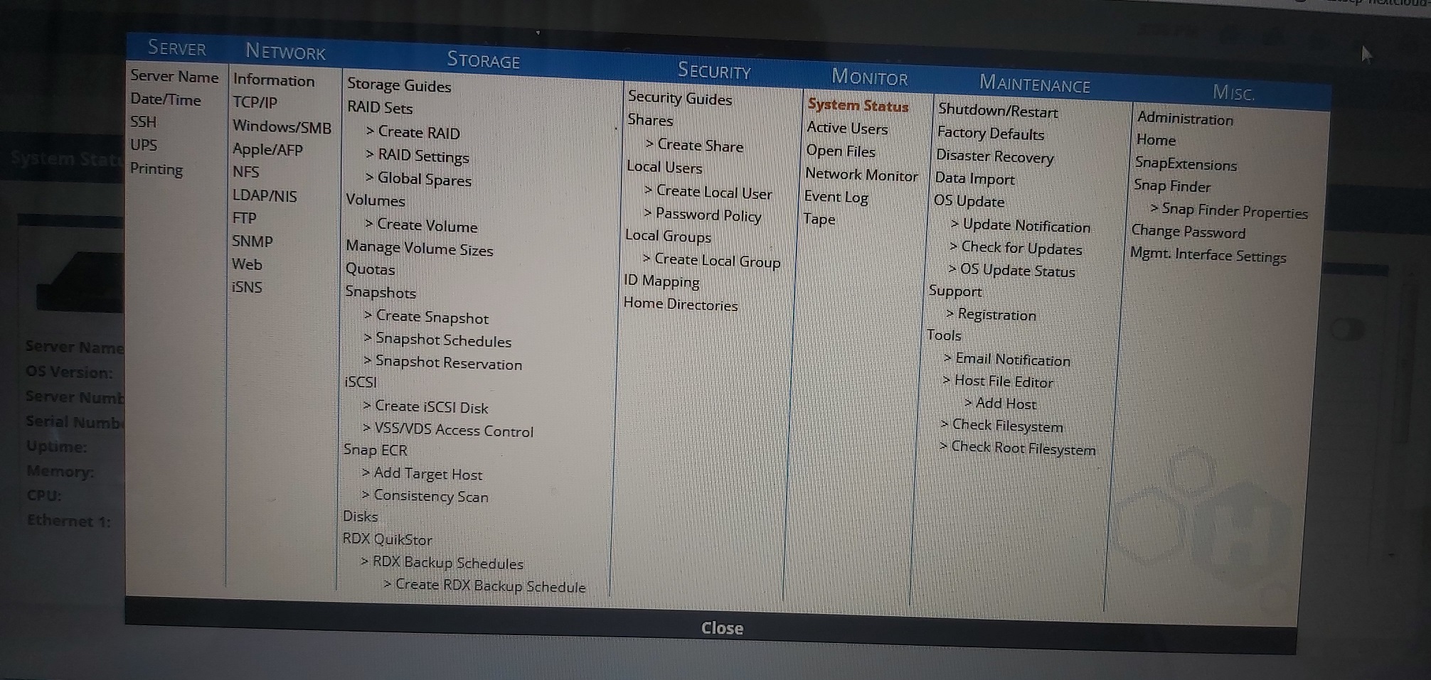 SnapServer DX1 Overload 15