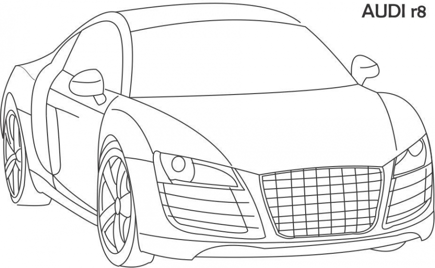 Super car - Audi R8 boyama