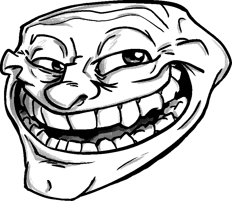 trollface transparent troll face 1673087